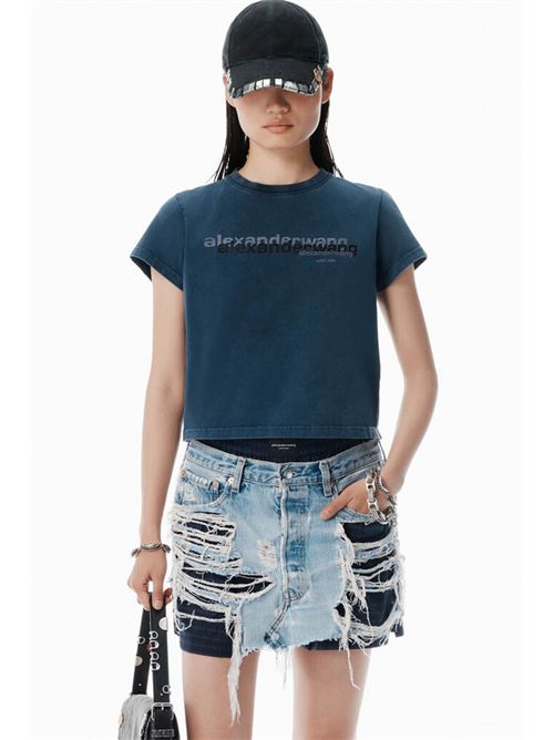 T-shirt with logo ALEXANDER WANG | 1CC3251103421B